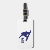 Dit is mijn leven (Snowboarding) Bagagelabel (Voorkant verticaal)