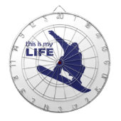 Dit is mijn leven (Snowboarding) Dartbord (Voorkant)