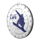 Dit is mijn leven (Snowboarding) Dartbord (Voorkant Rechts)