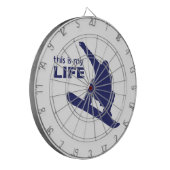 Dit is mijn leven (Snowboarding) Dartbord (Voorkant Links)