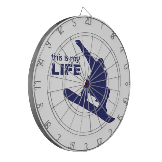 Dit is mijn leven (Snowboarding) Dartbord (Voorkant Links)