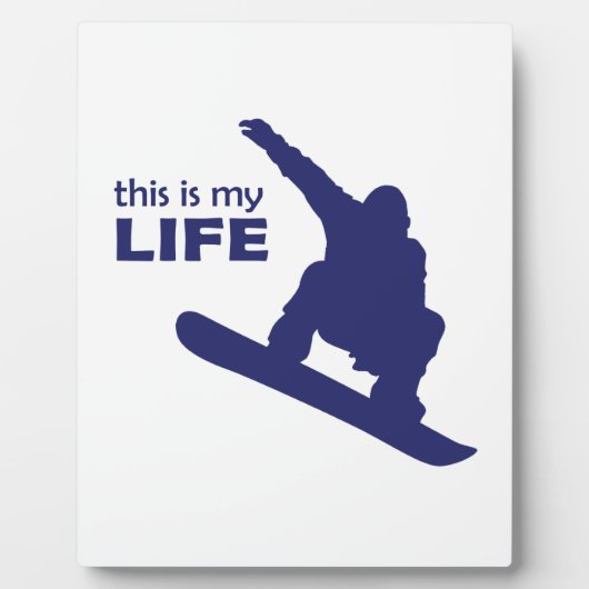 Dit is mijn leven (Snowboarding) Fotoplaat (Voorkant)