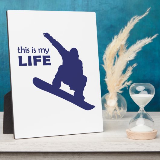 Dit is mijn leven (Snowboarding) Fotoplaat (Zijkant)