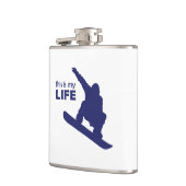 Dit is mijn leven (Snowboarding) Heupfles (Links)