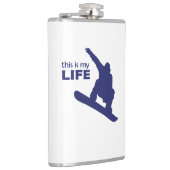 Dit is mijn leven (Snowboarding) Heupfles (Rechts)