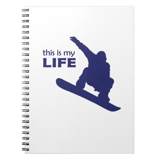 Dit is mijn leven (Snowboarding) Notitieboek (Voorkant)