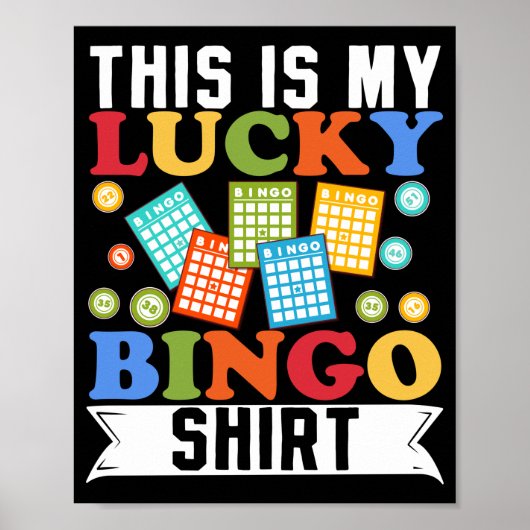 Dit is mijn Lucky Bingo Shirt Grapny Gambling Poster (Voorkant)
