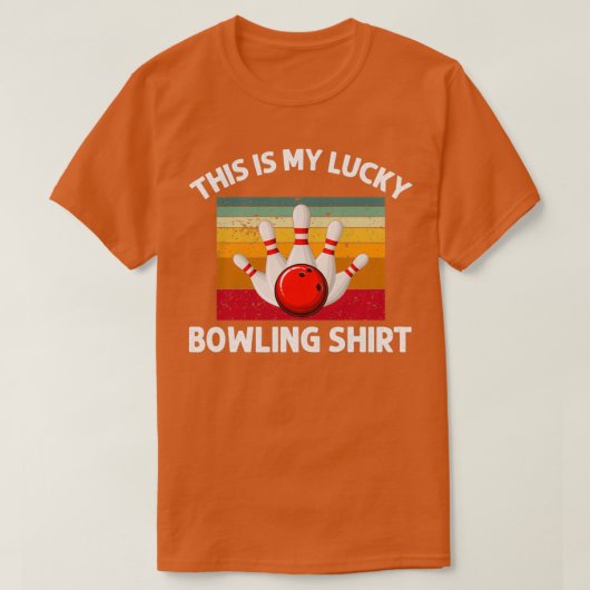 Dit is mijn Lucky Bowling Funny Bowler T-shirt (Design voorkant)