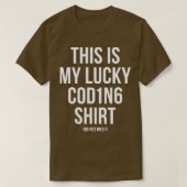 Dit is mijn Lucky Coding Shirt Programming Program (Design voorkant)
