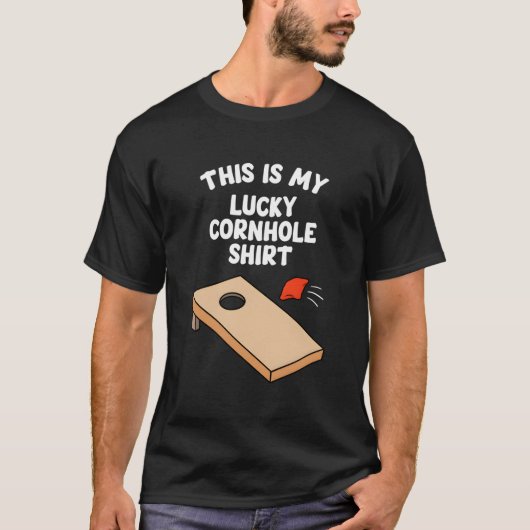 Dit is mijn Lucky Cornhole Shirt Bean Bag Toss Tea (Voorkant)