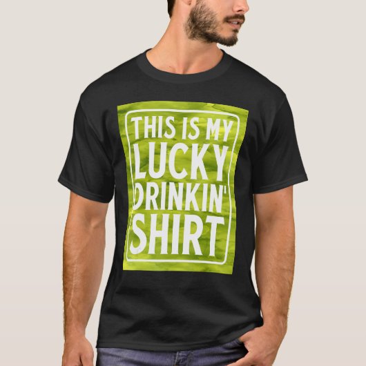 Dit is mijn Lucky Drinkin'Green Beer Irish Whiske T-shirt (Voorkant)