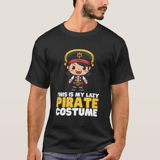 Dit is mijn luie piratenkostuum Pirates Kawaii Hal T-shirt (Voorkant)