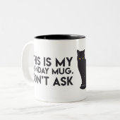 "Dit is mijn maandag Mok. Vraag het niet" Mok (Voorkant links)