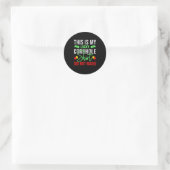 Dit is mijn maffiagat ronde sticker (Tas)