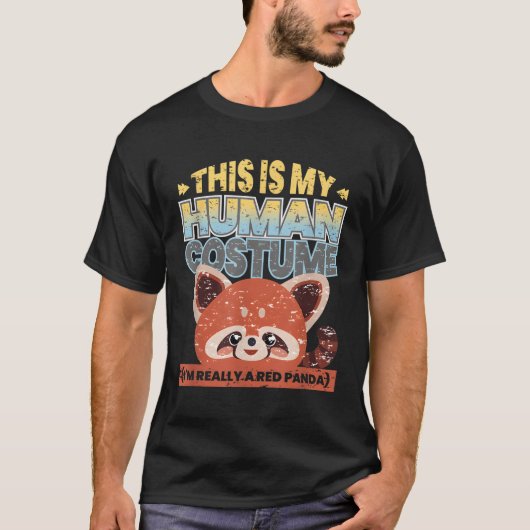 Dit is mijn man, ik ben echt een rode panda t-shirt (Voorkant)