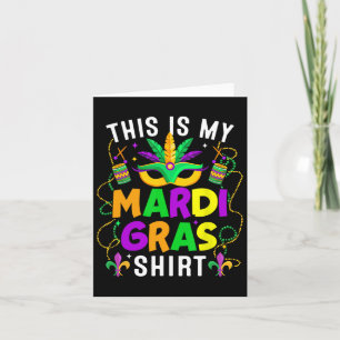 Dit is mijn Mardi Gras Shirt Funny Outfit Mannen W Kaart