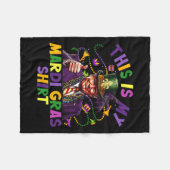 Dit is mijn Mardi Gras Shirt Funny Trump President Fleece Deken (Voorkant (Horizontaal))