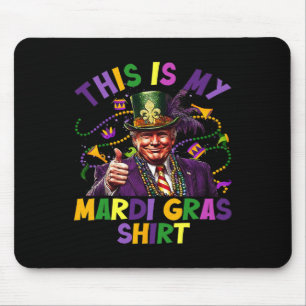 Dit Is Mijn Mardi Gras-shirt Funny Trump President Muismat