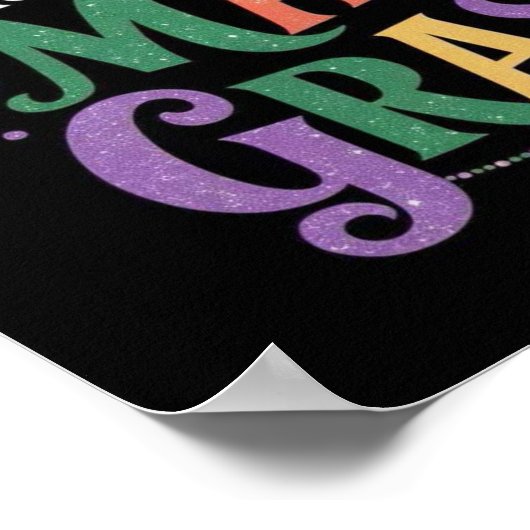 DIT IS MIJN MARDI GRAS T-SHIRT POSTER (Hoek)