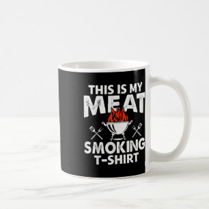 Dit is mijn Meat Smoking Funny BBQ Smoker Mannen G Koffiemok