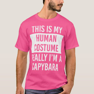 Dit is mijn mens. Ik ben echt capibara T-shirt