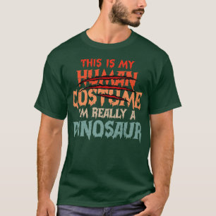 Dit is mijn mens... ik ben echt een dinosaurus Hal T-shirt