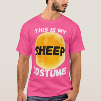 Dit is mijn mens. Ik ben echt een grappig schaap T-shirt