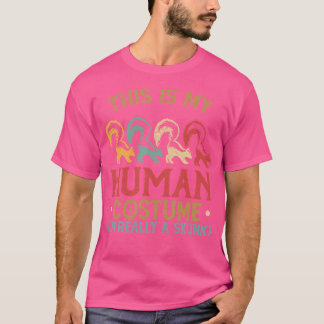 Dit is mijn mens Ik ben echt een stinkdier Hallowe T-shirt