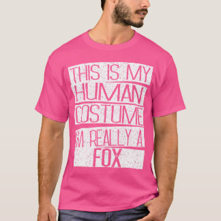 Dit is mijn mens. Ik ben echt een vos T-shirt