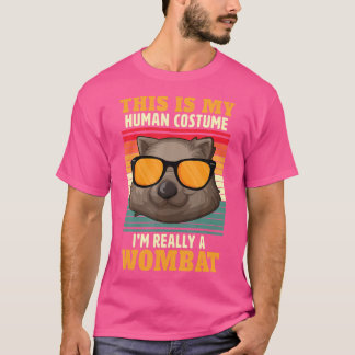 Dit Is Mijn Mens IK Ben Eigenlijk Een Wombat Hallo T-shirt