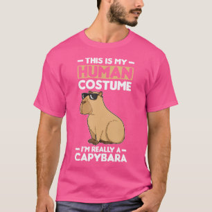 Dit is mijn mens in een echte capibara t-shirt
