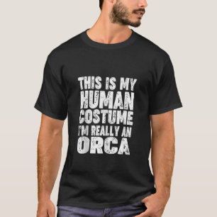 "Dit is mijn menselijk kostuum dat ik echt een Orc T-shirt