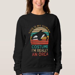 Dit is mijn menselijk kostuum dat ik echt een Orca Trui