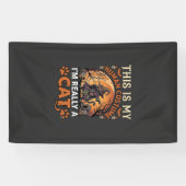 Dit Is Mijn Menselijk Kostuum Echt Kat Halloween H Spandoek (Horizontaal)
