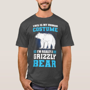 Dit is mijn menselijk kostuum. Ik ben echt een gri T-shirt