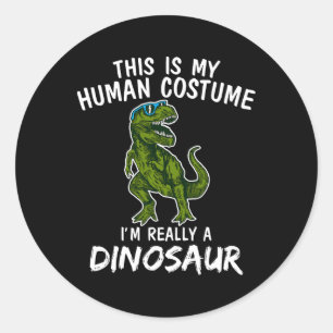 Dit Is Mijn Menselijk Kostuum Ik Ben Eigenlijk Din Ronde Sticker