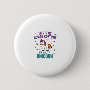 Dit Is Mijn Menselijk Kostuum Ik Ben Eigenlijk Een Ronde Button 5,7 Cm