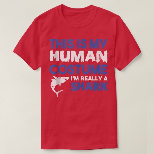 Dit is mijn menselijk kostuum Im echt een haai853 T-shirt (Design voorkant)