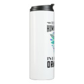 Dit is mijn menselijk kostuum libellen Natuur inse Thermosbeker (Gedraaid links)