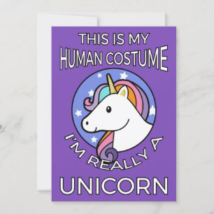 Dit is mijn menselijk kostuum - Unicorn Edition II Kaart