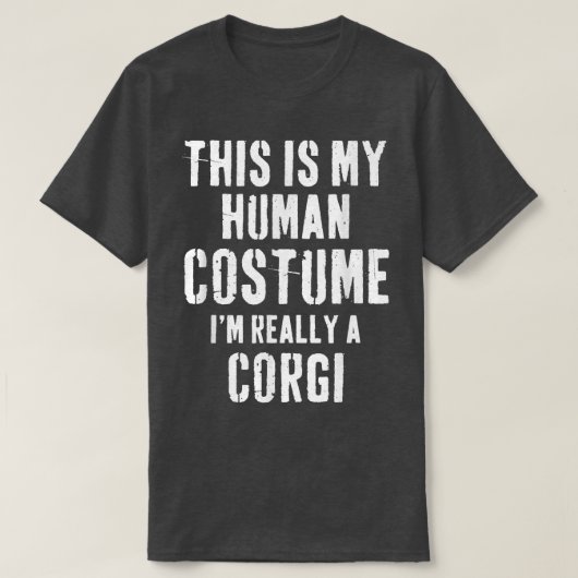 Dit is mijn menselijke kostuum Corgi Gift T-shirt (Design voorkant)
