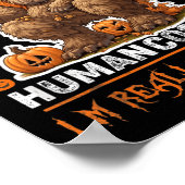 Dit is mijn menselijke kostuum Grappig Halloween k Poster (Hoek)