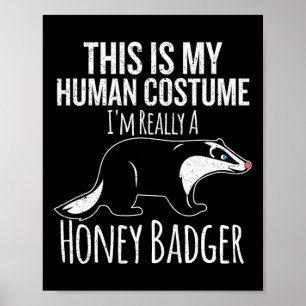 Dit is mijn menselijke kostuum Halloween kostuum Poster