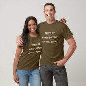 Dit is mijn menselijke kostuum. Ik ben echt Bigfoo T-shirt (Unisex)