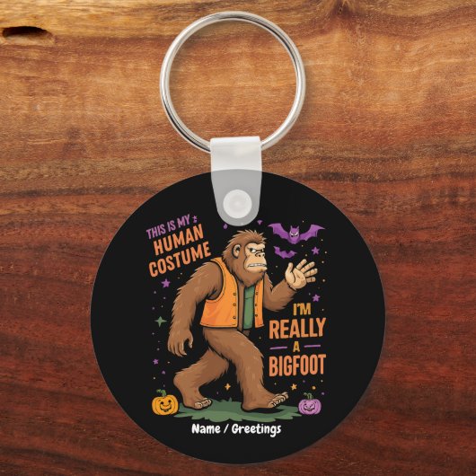 Dit is mijn menselijke kostuum ik ben echt een Big Sleutelhanger (Voorkant)