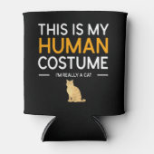 Dit is mijn menselijke kostuum... ik ben echt een  blikjeskoeler (Voorkant)