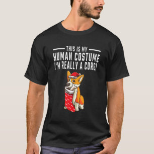 Dit is mijn menselijke kostuum Ik ben echt een Cor T-shirt