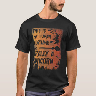 Dit is mijn menselijke kostuum. Ik ben echt een ee T-shirt