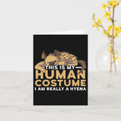 Dit is mijn menselijke kostuum. Ik ben echt een hy Kaart (Gele Bloem)