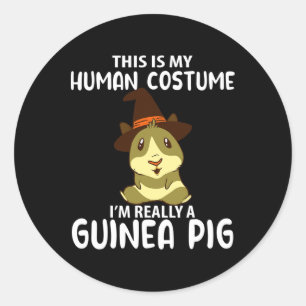 Dit is mijn menselijke kostuum Ik ben echt een pro Ronde Sticker